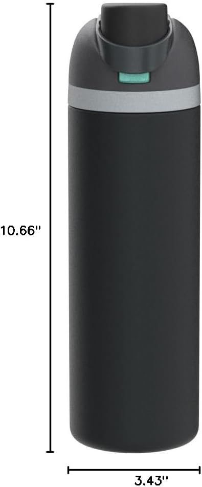 Owala FreeSip Insulated Stainless Steel Water Bottle with Straw, BPA-Free Sports Water Bottle, Great for Travel, 24 Oz, Denim
