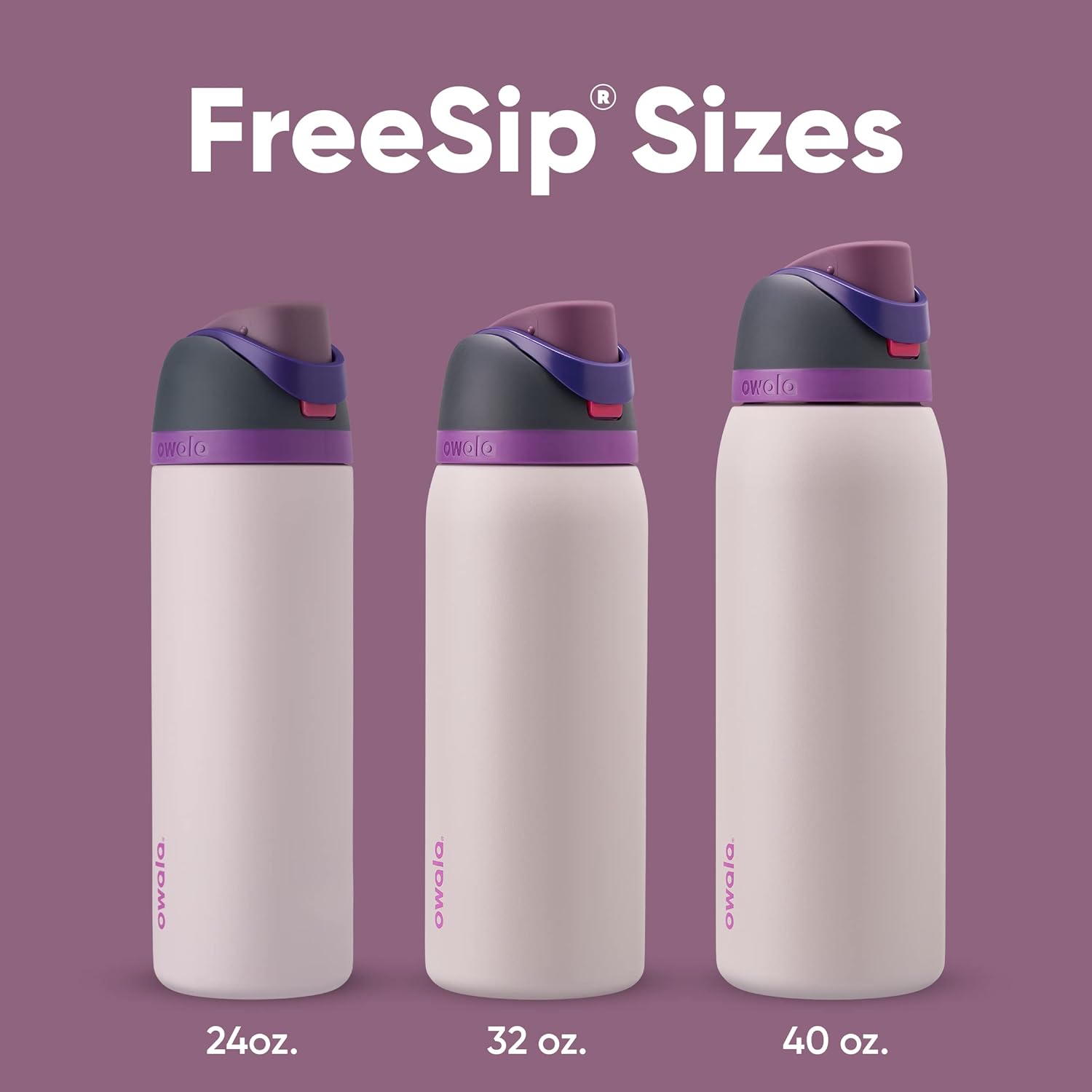 Owala FreeSip Insulated Stainless Steel Water Bottle with Straw, BPA-Free Sports Water Bottle, Great for Travel, 24 Oz, Denim