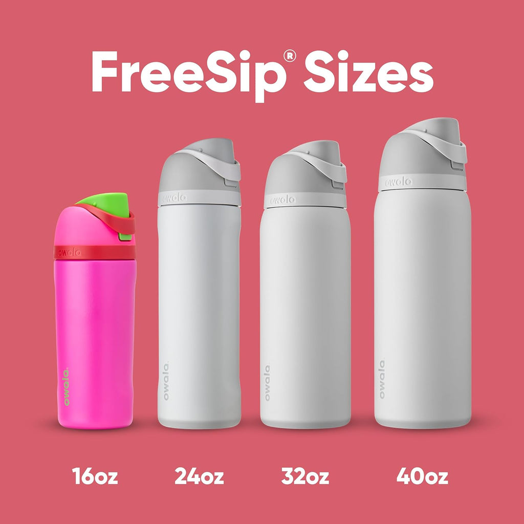 Owala FreeSip Insulated Stainless Steel Water Bottle with Straw, BPA-Free Sports Water Bottle, Great for Travel, 24 Oz, Denim