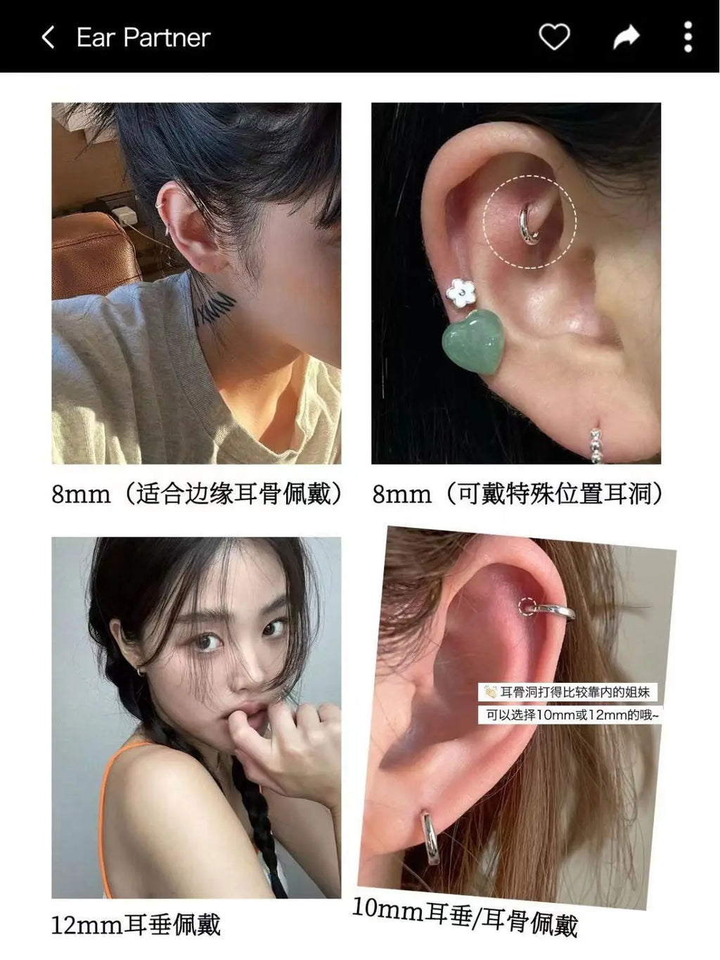 3Pair Stainless Steel Minimalist Huggie Hoop Earrings for Women Gold Color Tiny Round Circle 8/10/12mm Punk Unisex Rock Earring