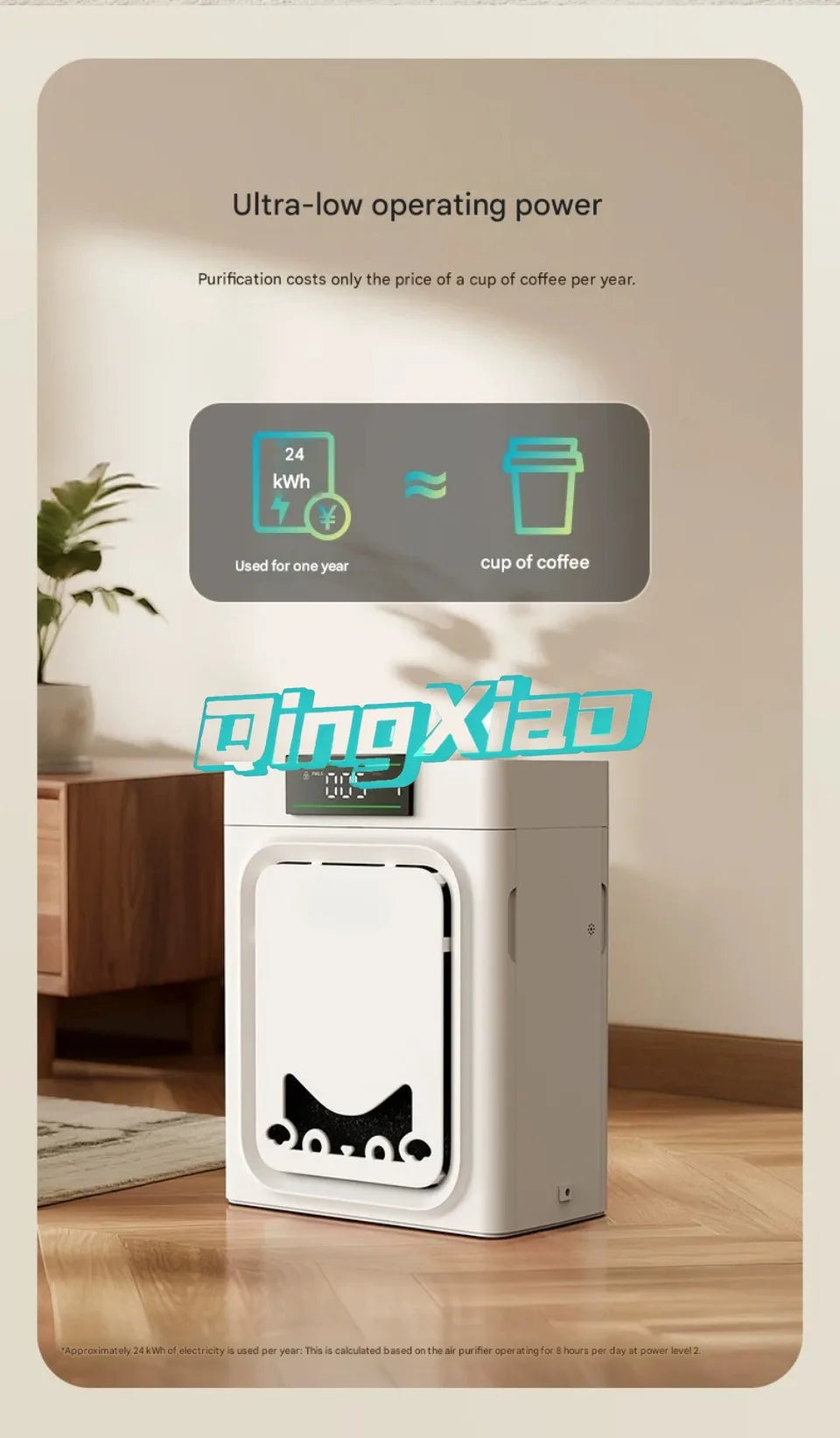 Oneisall Fully Automatic Pet Air Purifier For Dogs Cats With Dual Washable Filters Adsorbing Floating Fur Household Cleaner