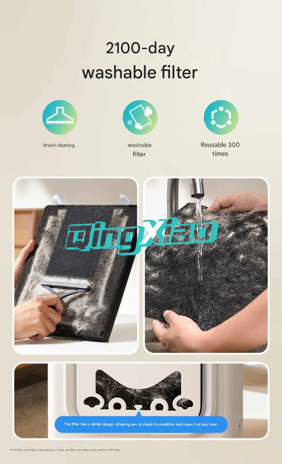 Oneisall Fully Automatic Pet Air Purifier For Dogs Cats With Dual Washable Filters Adsorbing Floating Fur Household Cleaner