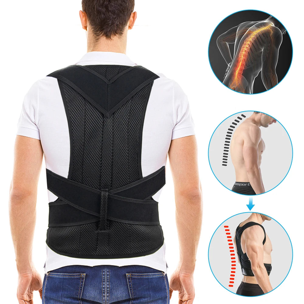 Adjustable Scoliosis Posture Corrector Corset Back Brace Lumbar Support Straight Corrector De Espalda Belt Corrector De Postura
