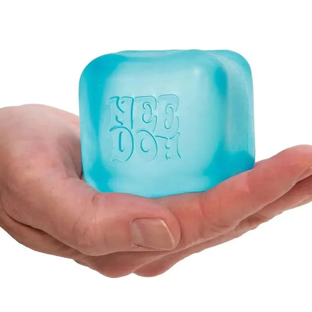 Schylling Needoh Nice Cube Sensory Fidget Cube Stress Relief Anxiety Sensory Tool for Focus ADHD & Calming Office Desk Gadget