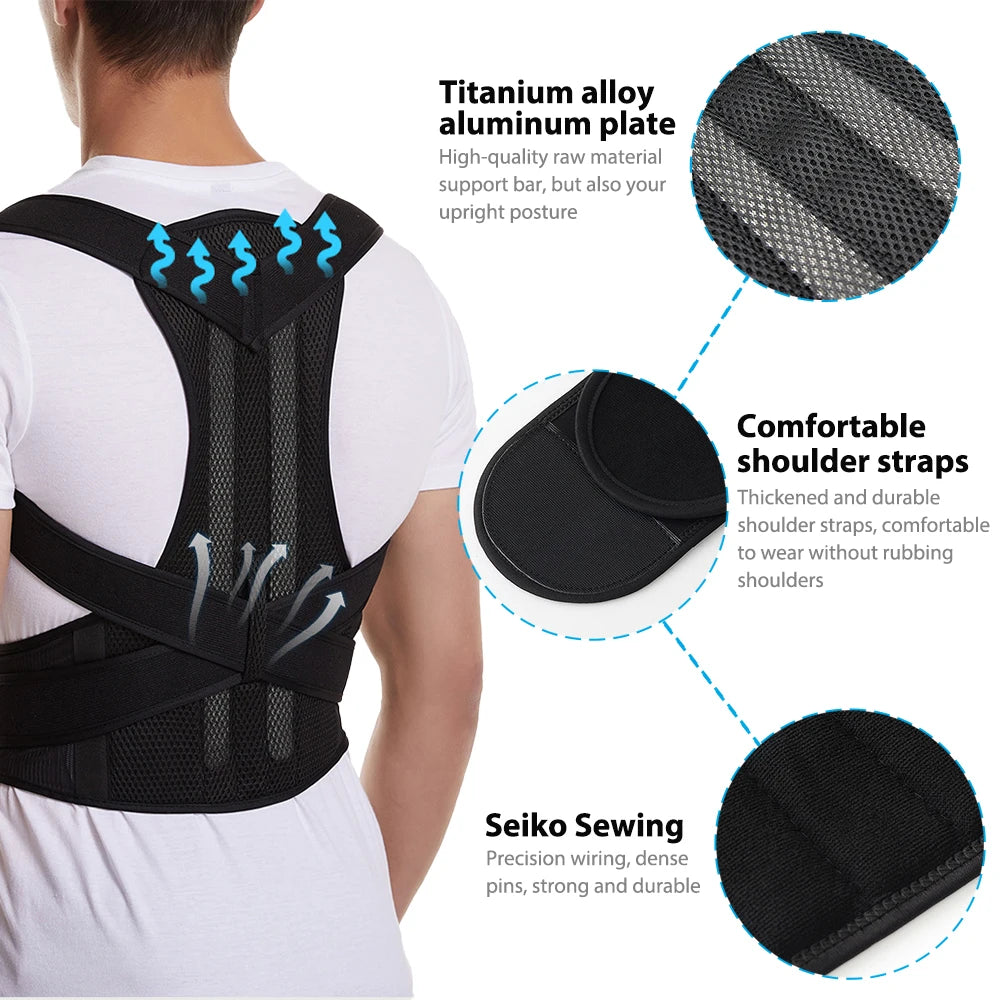 Adjustable Scoliosis Posture Corrector Corset Back Brace Lumbar Support Straight Corrector De Espalda Belt Corrector De Postura