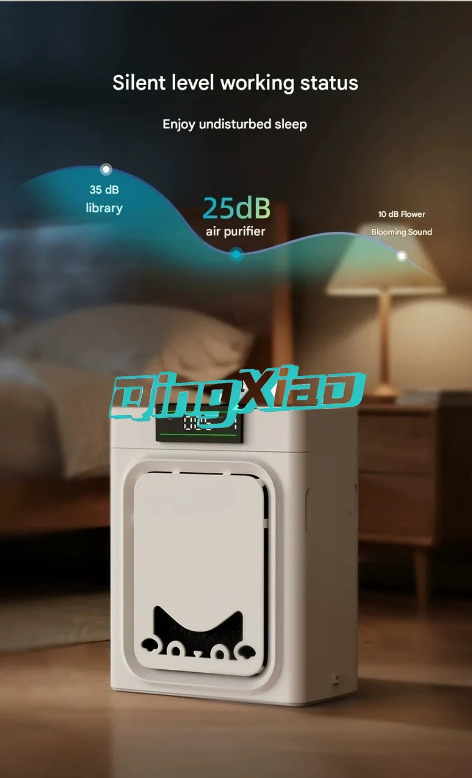 Oneisall Fully Automatic Pet Air Purifier For Dogs Cats With Dual Washable Filters Adsorbing Floating Fur Household Cleaner