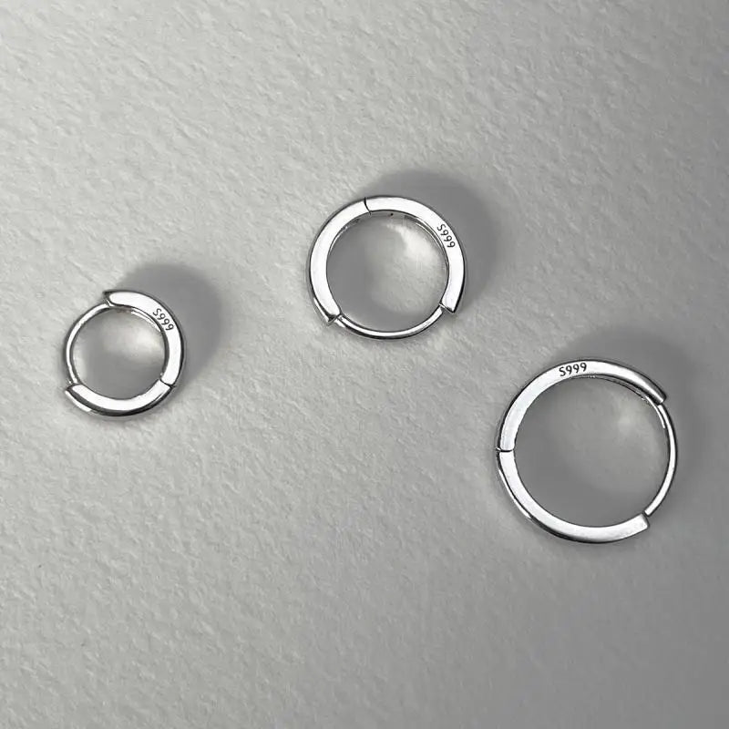 3Pair Stainless Steel Minimalist Huggie Hoop Earrings for Women Gold Color Tiny Round Circle 8/10/12mm Punk Unisex Rock Earring